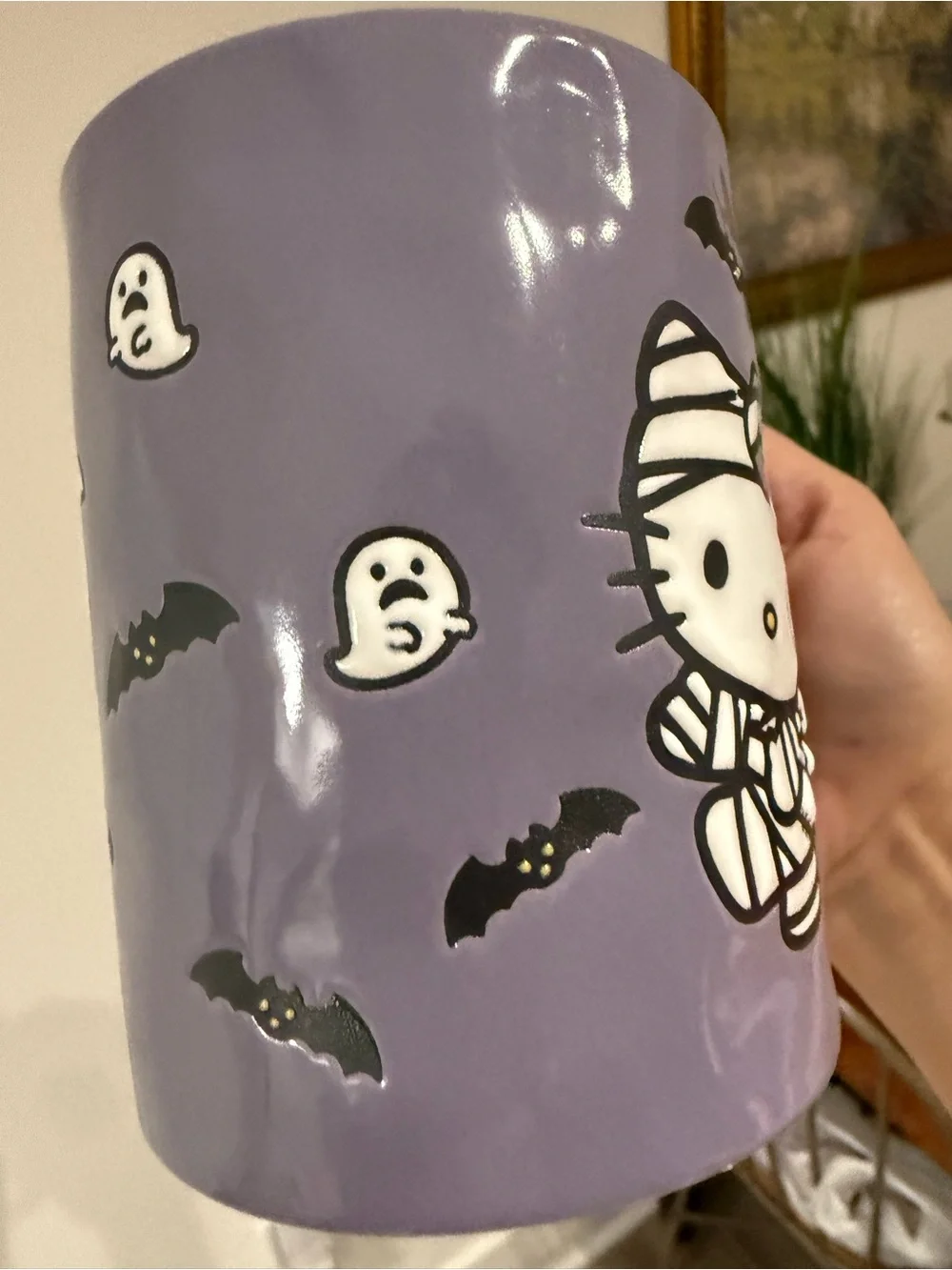 Hello Kitty Lavender Halloween Mummy Mug